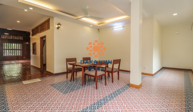 Wooden House for Sale with Pool in Siem Reap-Sla Kram