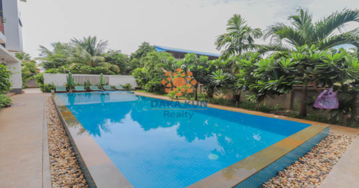 2-Bedroom Apartment with Swimming Pool for Rent in Siem Reap City