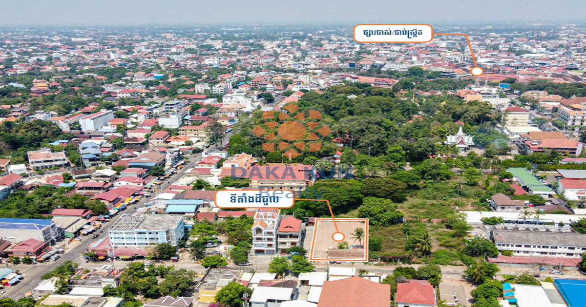 Land for Rent in Siem Reap City, near ACE, Sala Kamruek