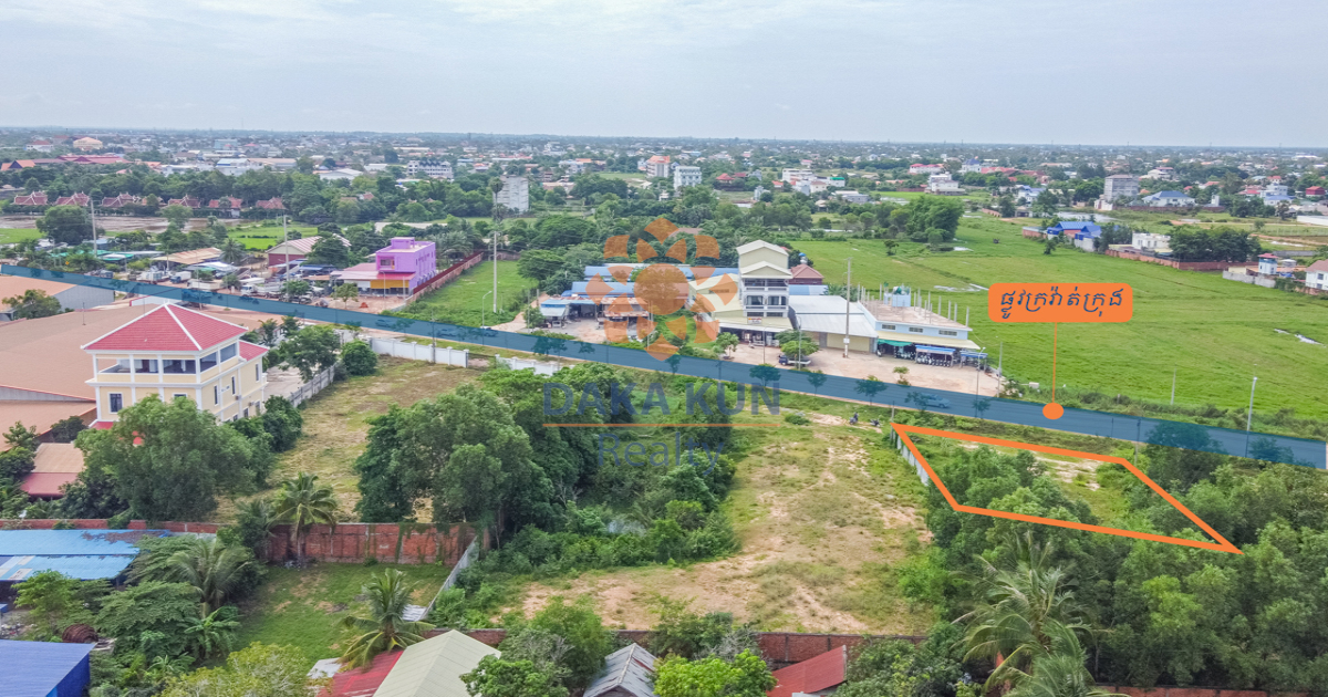 Land for Sale on Main Road in Siem Reap​ City-Sala Kamreuk