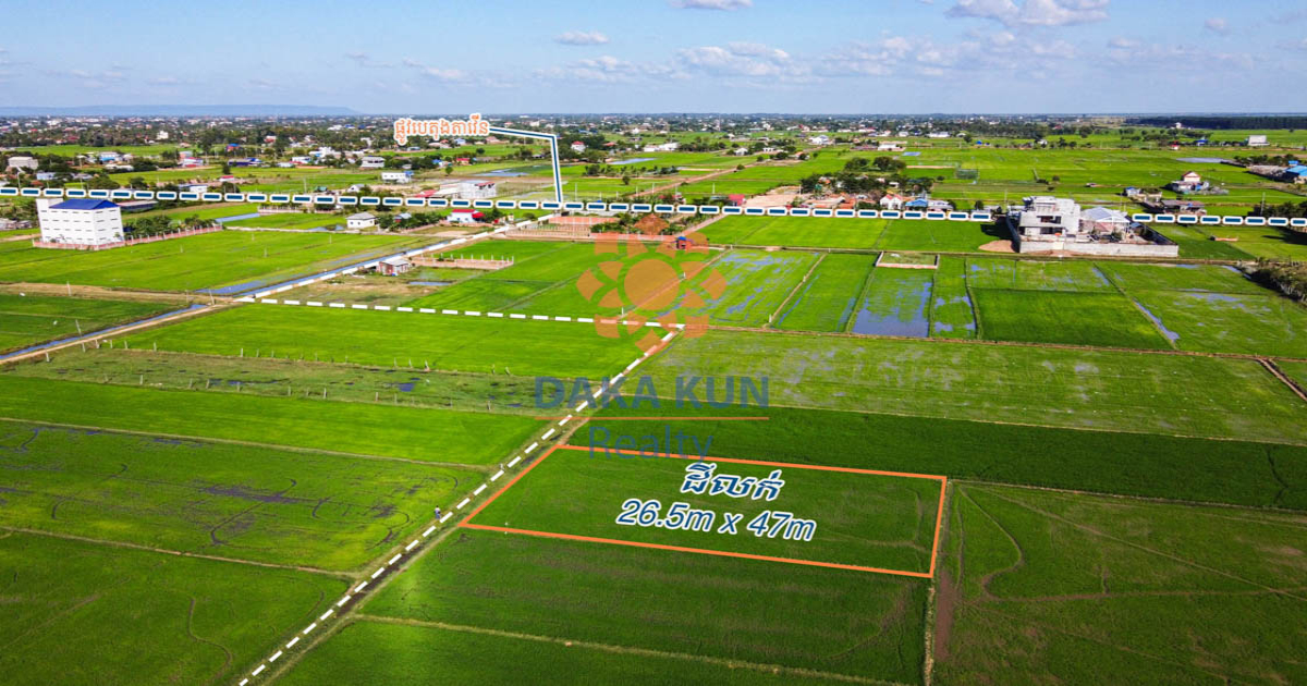 Land for Sale in Siem Reap City, Sangkat, Chreav