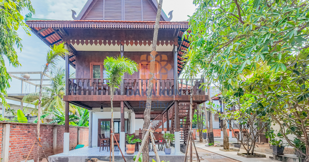 Wooden House for Rent in Siem Reap City-Sala Kamreuk