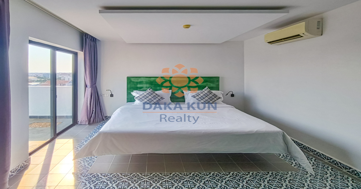1 Bedroom Apartment with Private Jacuzi For Rent in Svay Dangkum, Krong Siem Reap