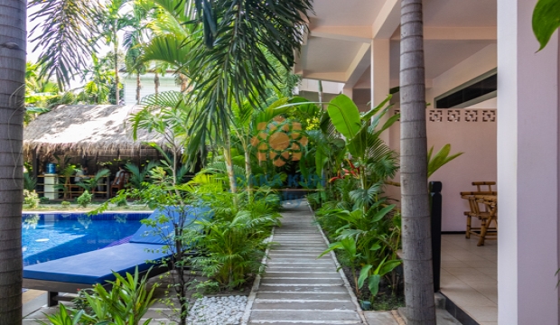 10 Rooms Boutique for Rent in Siem Reap-Wat Damnak