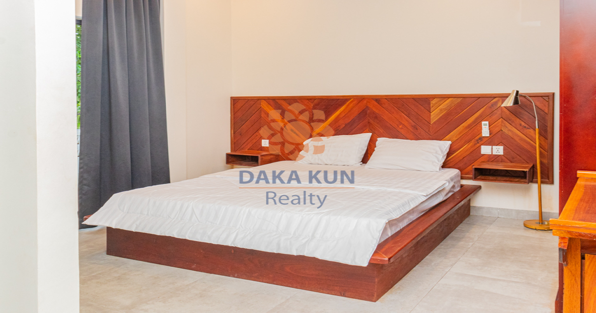 2 Bedrooms Apartment with Swimming Pool for Rent in Siem Reap city, near Wat Bo