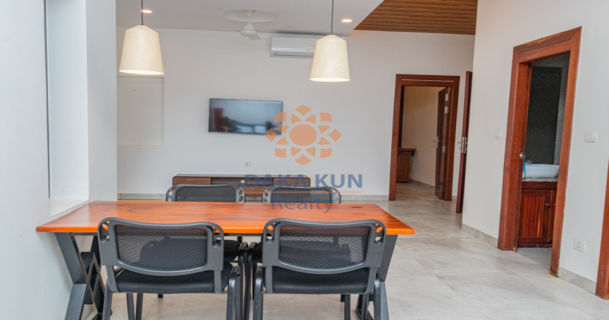 2 Bedrooms Apartment with Swimming Pool for Rent in Siem Reap city, near Wat Bo