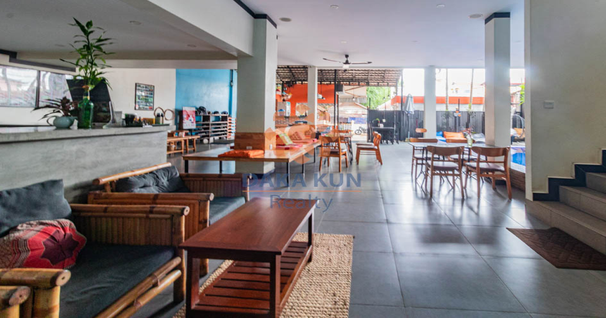 Hostel for Sale in Siem Reap City, Wat Damnak Area