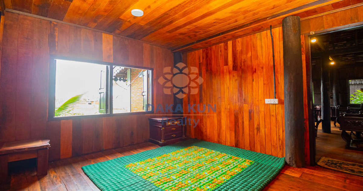 Wooden House for Sale in Siem Reap City-Chreav