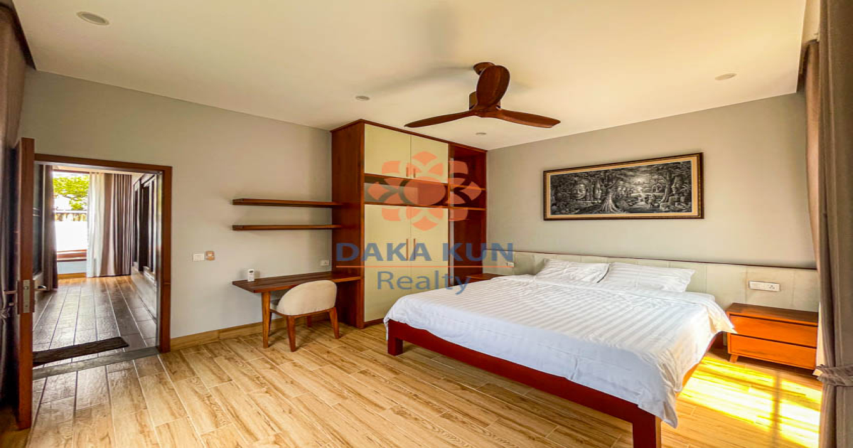 2 Bedrooms House with Swimming Pool for Rent in Siem Reap City, Svay Dangkum