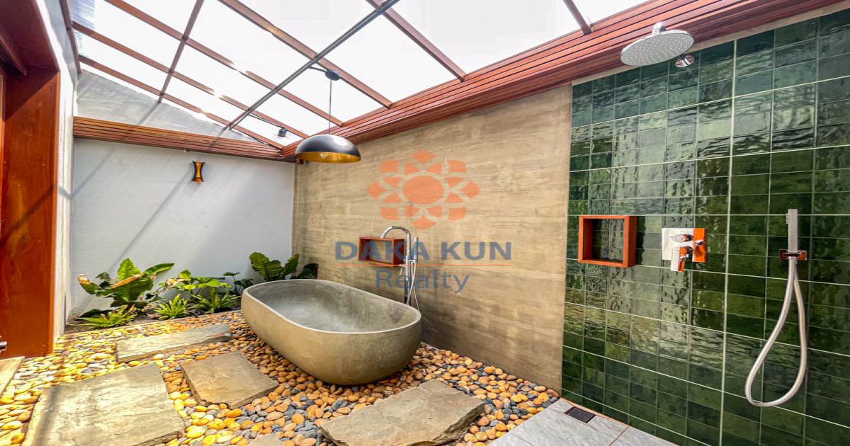 2 Bedrooms House with Swimming Pool for Rent in Siem Reap City, Svay Dangkum