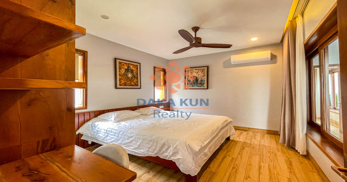 2 Bedrooms House with Swimming Pool for Rent in Siem Reap City, Svay Dangkum