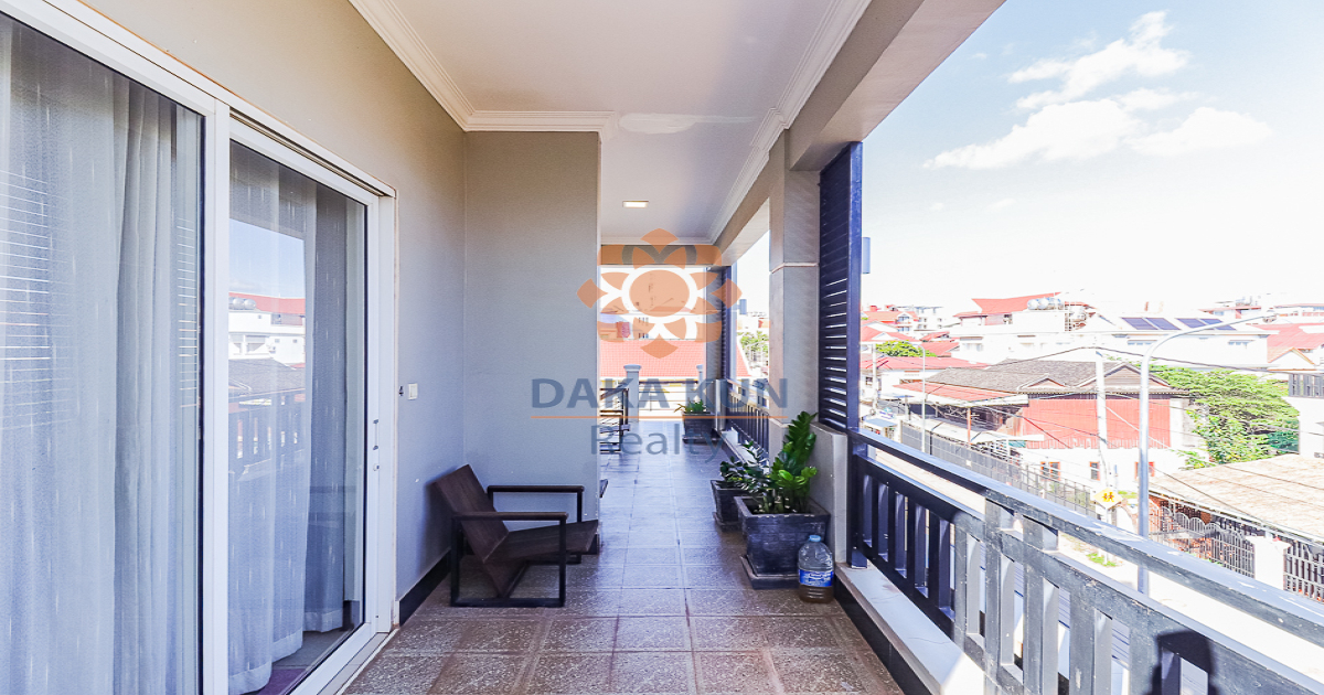 1 Bedroom Apartment for Rent on Angkor Night Market St., in Siem Reap City Center