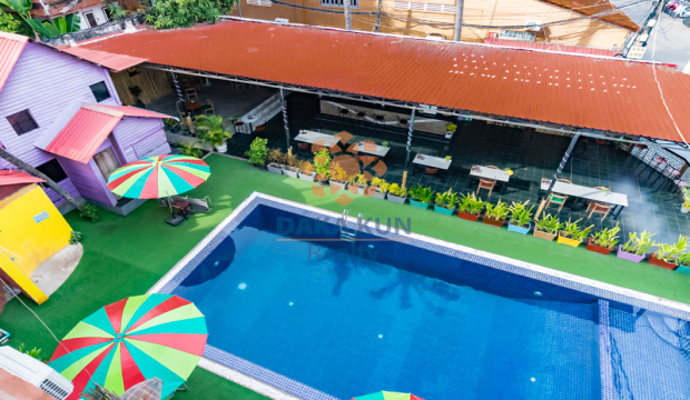Business for Sale-Hotel and Restaurant in Krong Siem Reap-Wat Damnak