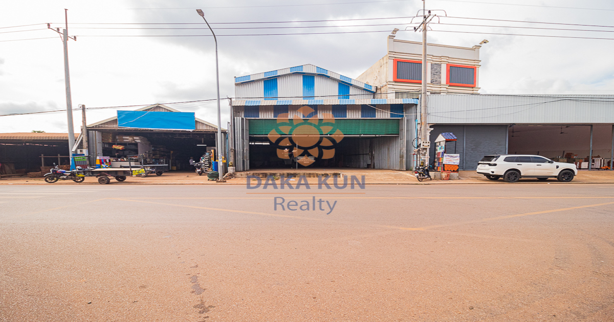 Warehouse for Rent on main road, in Siem Reap City