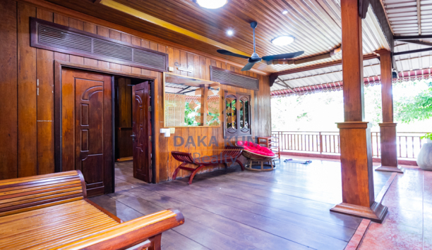 3 Bedrooms Wooden House For Rent in Siem Reap City-Sla Kram