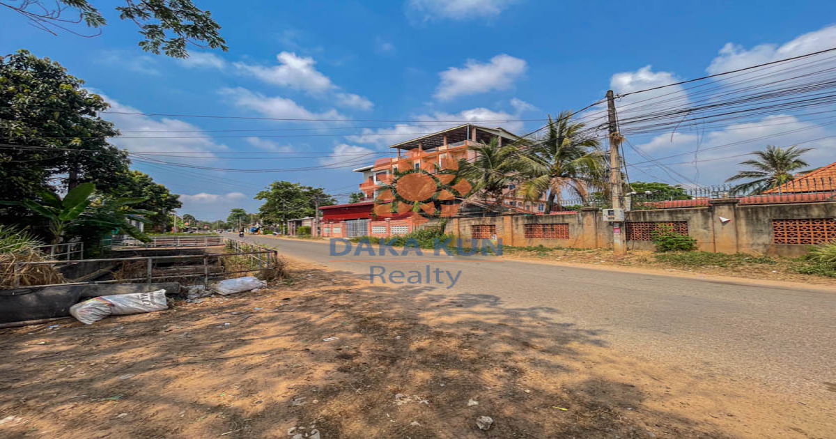 ​Land for Sale in Siem Reap City, near Sok San road