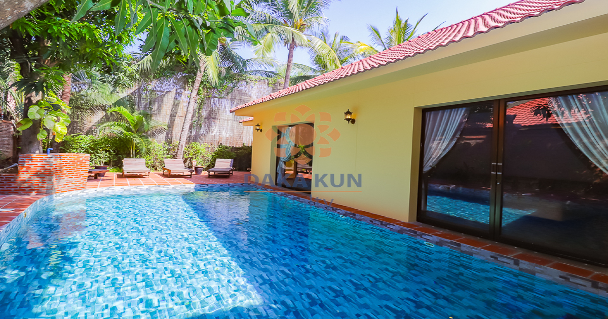 Villa with Private Swimming Pool for Rent in Siem Reap City, Sala Kamreuk