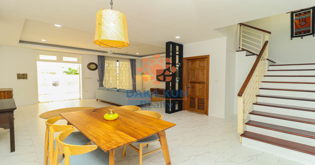 3 Bedrooms House for Rent in Siem Reap City, Svay Dangkum