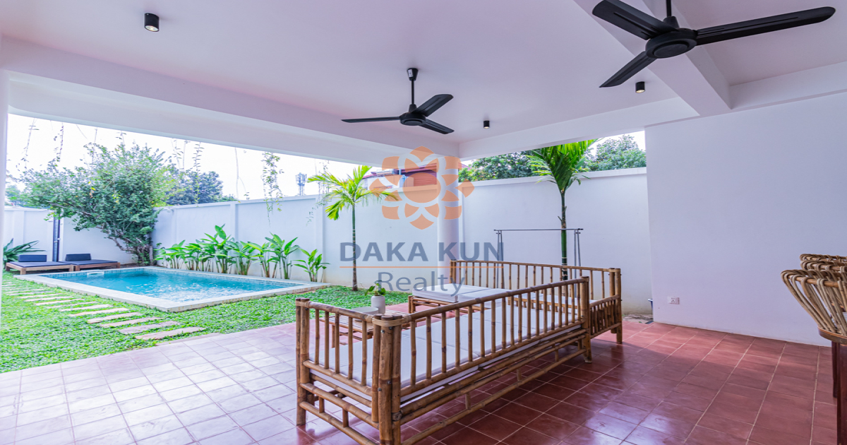 3 Bedrooms Modern Villa For Rent In Siem Reap City