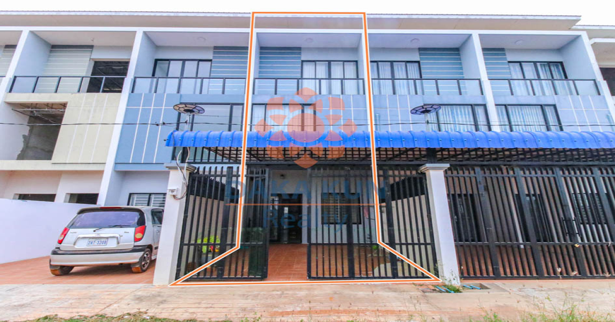 Flat House for Sale near Street 60m, in Siem Reap