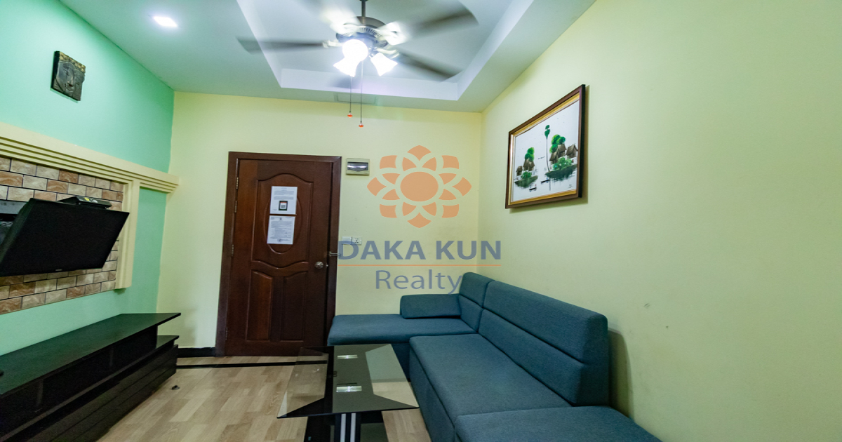 1 Bedroom Apt for rent with Pool in Siem Reap City-Kok Chork