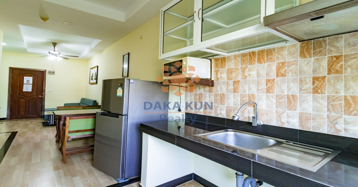 1 Bedroom Apt for rent with Pool in Siem Reap City-Kok Chork