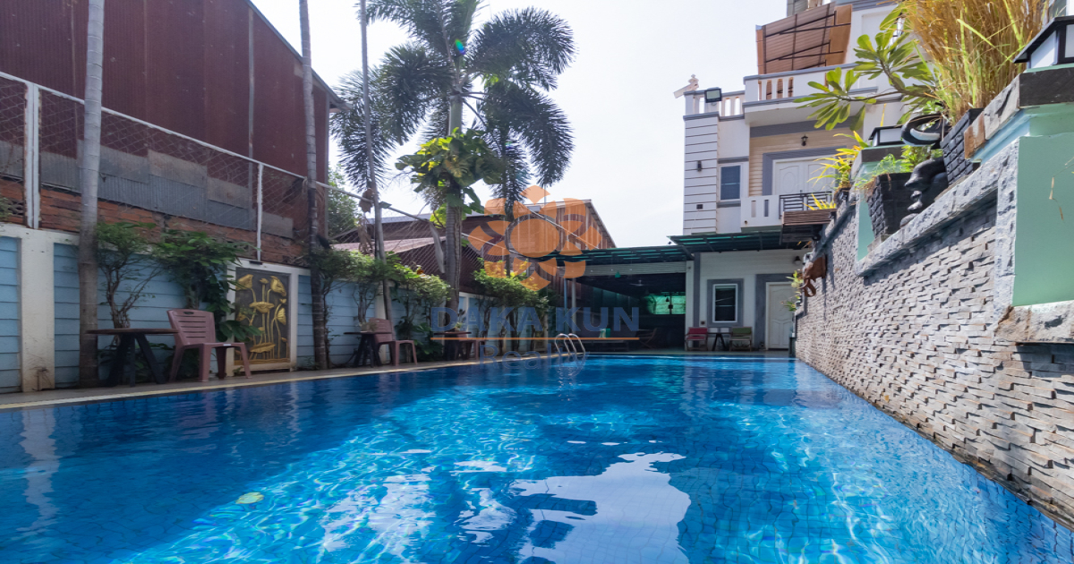 1 Bedroom Apt for rent with Pool in Siem Reap City-Kok Chork