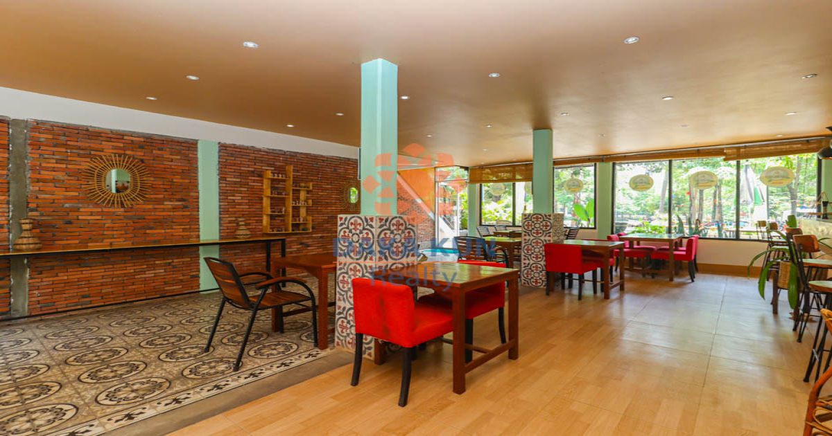 Restaurant for Rent in Siem Reap City, Riverside-Near La Fontaine de Tara