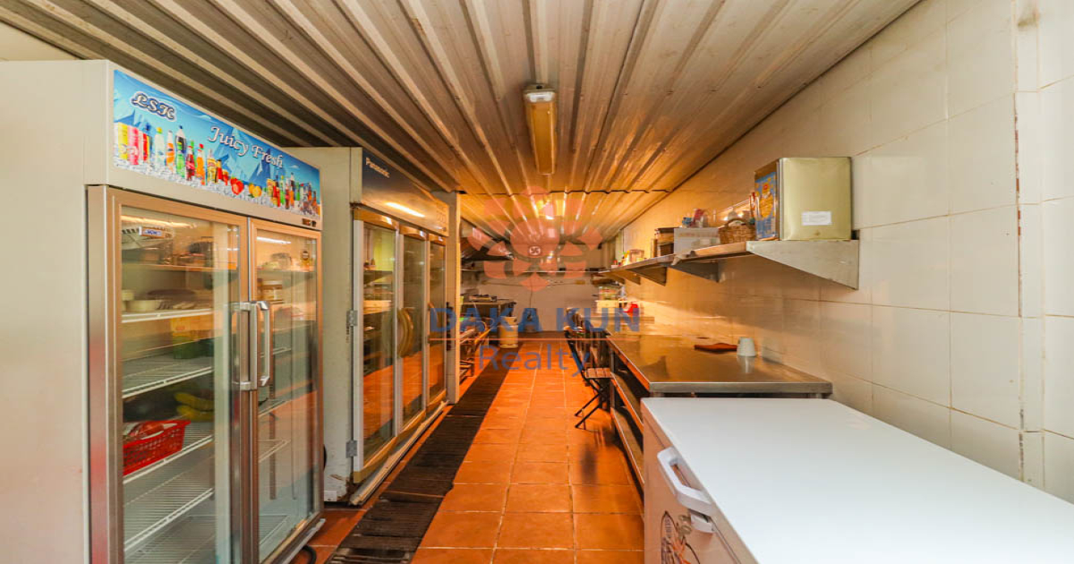 Restaurant for Rent in Siem Reap City, Riverside-Near La Fontaine de Tara