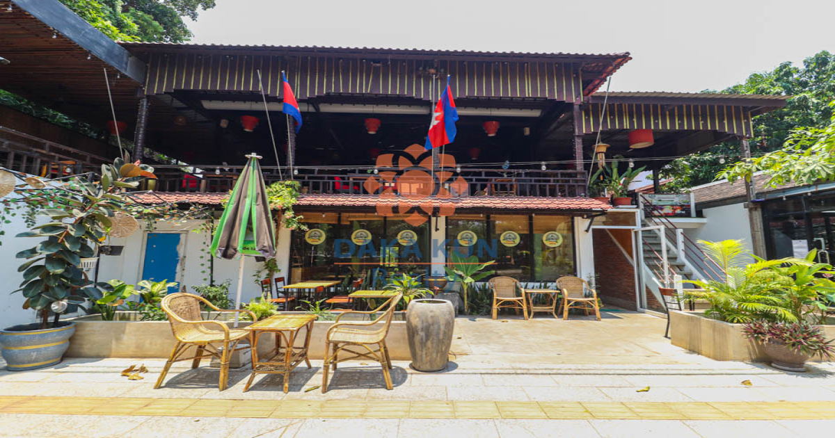 Restaurant for Rent in Siem Reap City, Riverside-Near La Fontaine de Tara