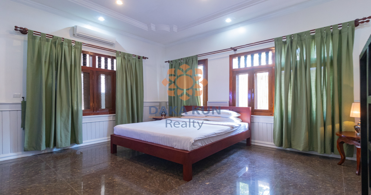 5 Bedrooms Villa for Rent with Pool in Siem Reap-Svay Dongkum