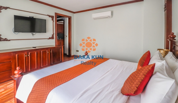 1 Bedroom Apartment for rent with Pool and Gym in Siem Reap-Slor Kram