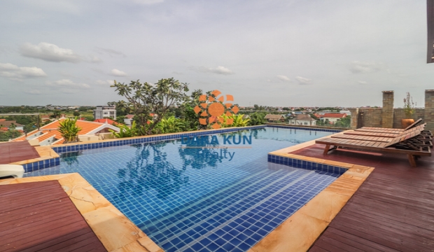 1 Bedroom Apartment for rent with Pool and Gym in Siem Reap-Slor Kram