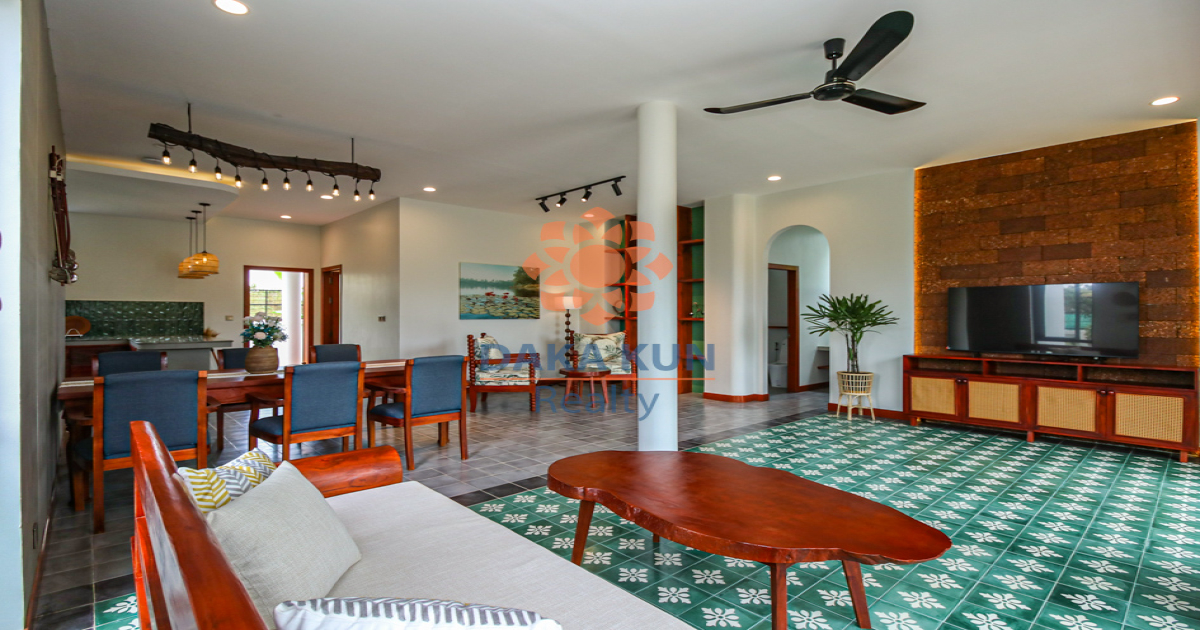 Modern Villa with Swimming Pool for Rent in Siem Reap City