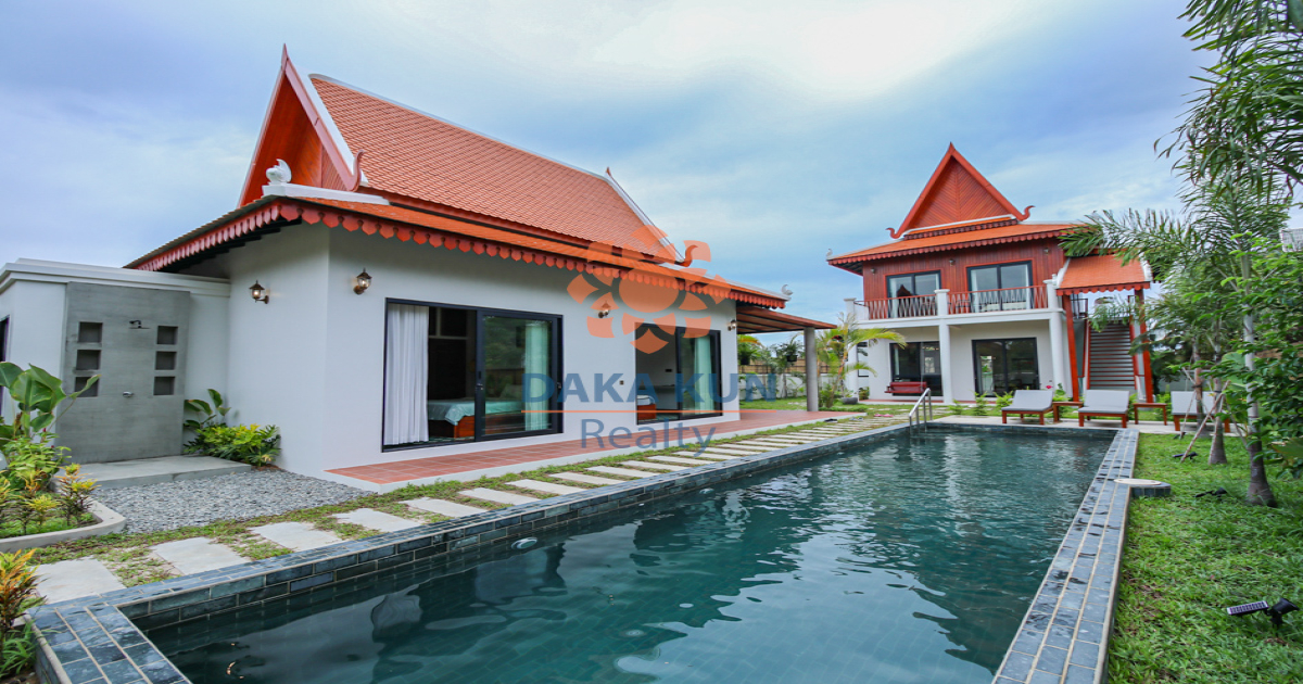 Modern Villa with Swimming Pool for Rent in Siem Reap City
