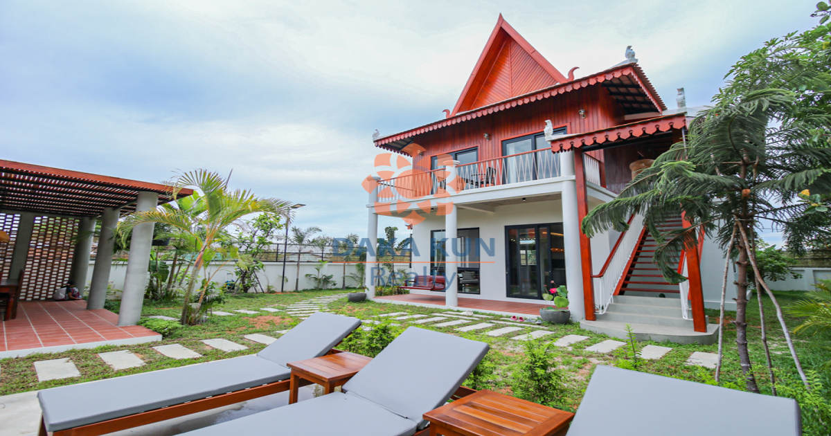 Modern Villa with Swimming Pool for Rent in Siem Reap City