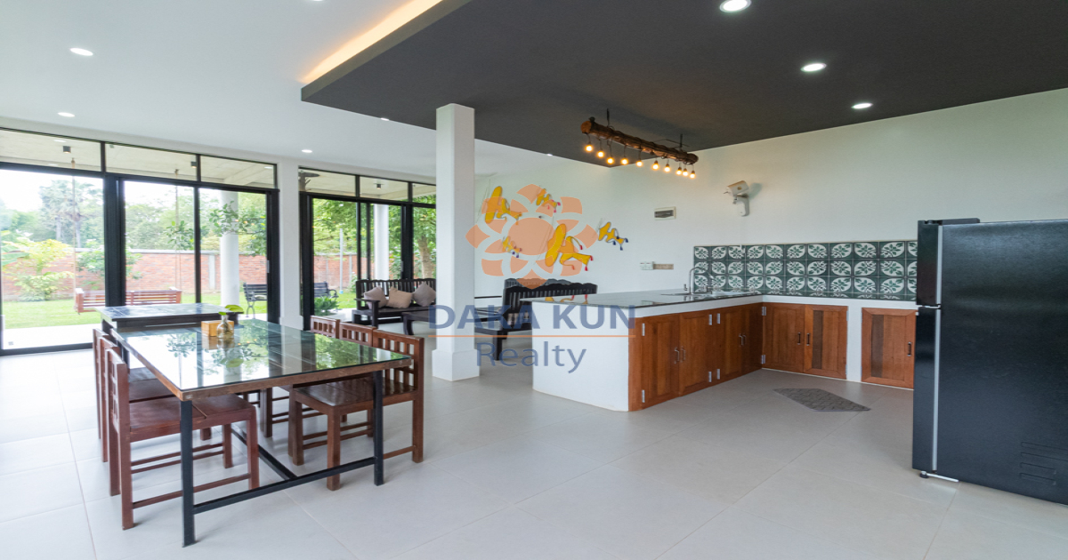 3 Bedrooms Wooden House Rent In Siem Reap City