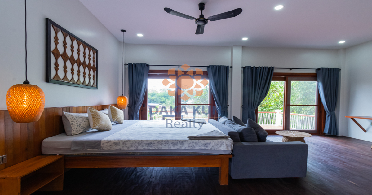 3 Bedrooms Wooden House Rent In Siem Reap City