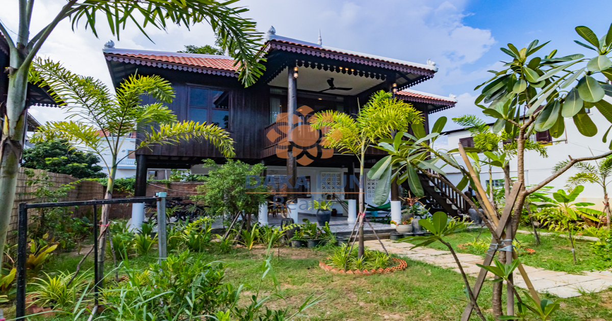 Wooden House for Rent in Sala Kamruek-Siem Reap City
