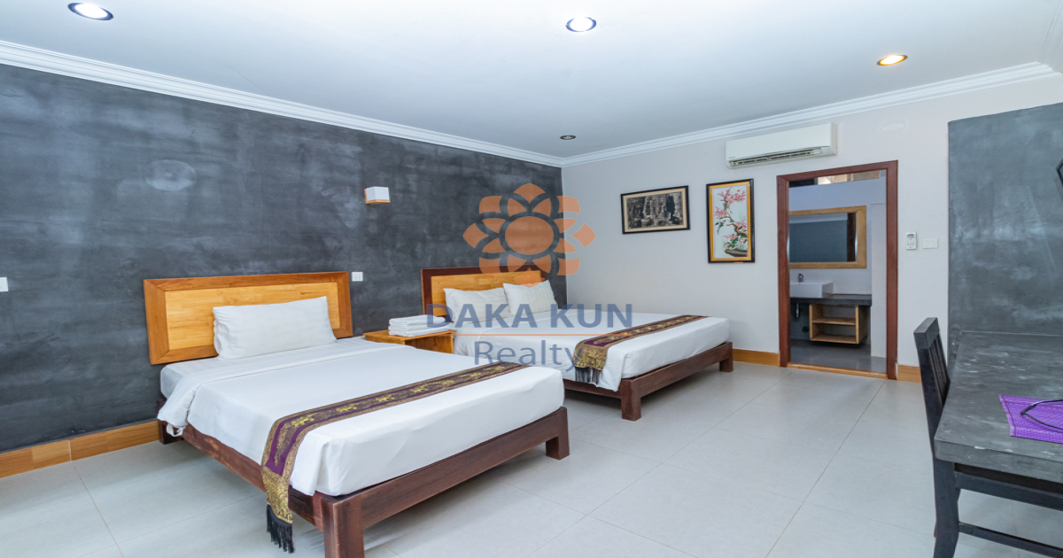 23 Bedrooms Hotel for Sale with Swimming Pool in Siem Reap