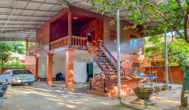 Wooden House for Sale in Siem Reap city-Sala Kamreuk