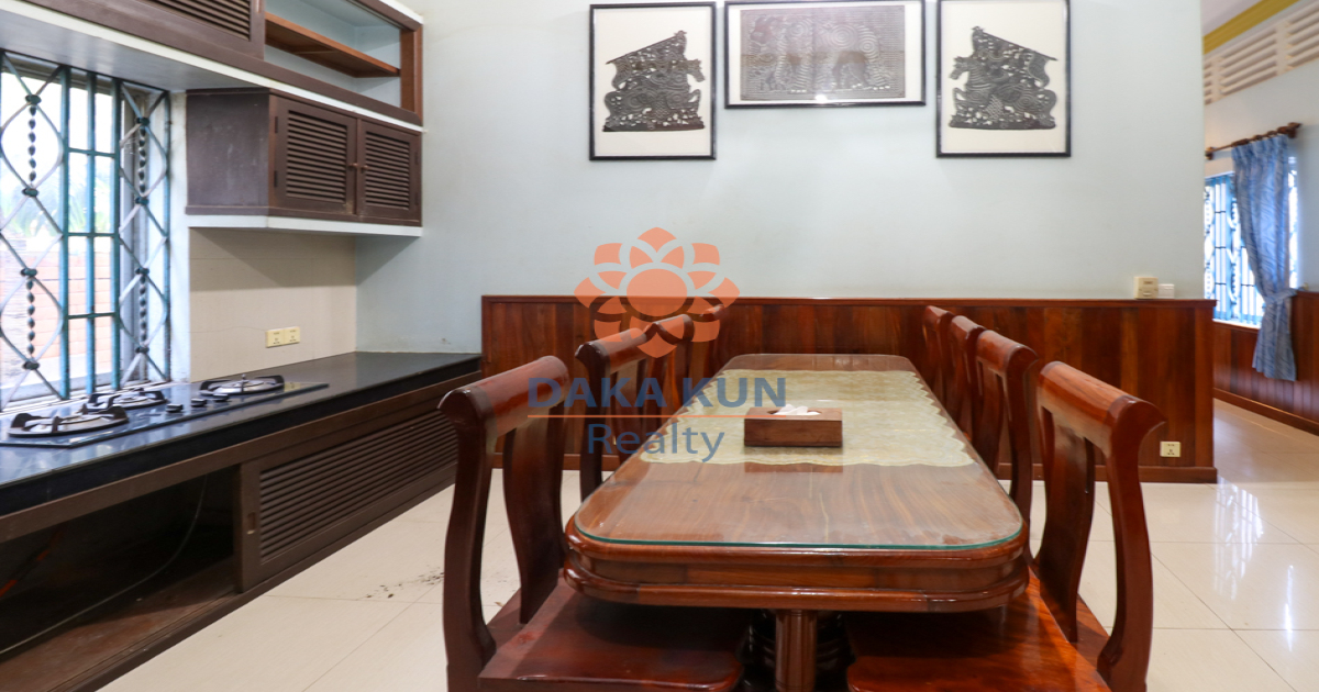 5 Bedrooms House for Rent near Siem Reap River, Siem Reap City
