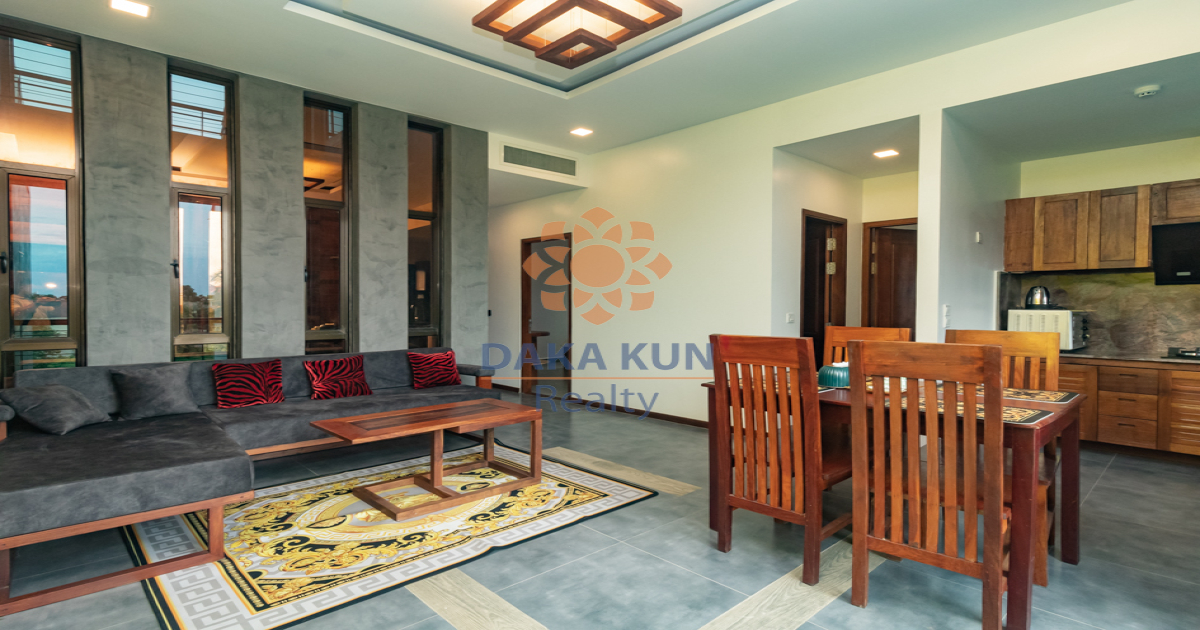 2 Bedrooms Apartment with Swimming Pool for Rent in Siem Reap City-Kok Chak