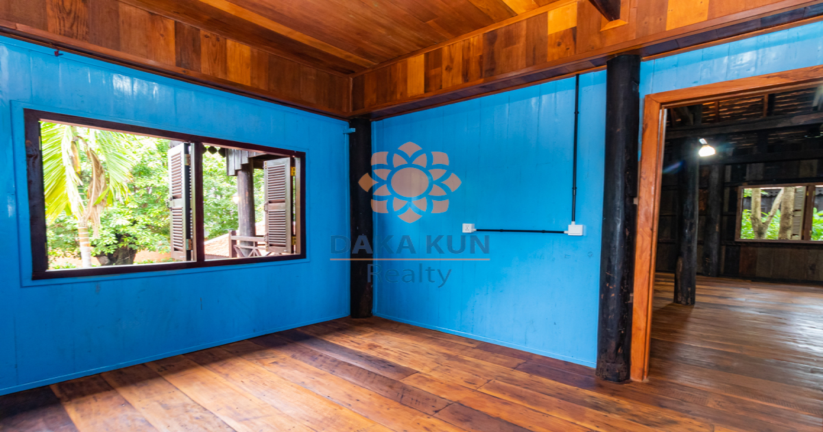 Wooden House for Sale in Siem Reap City-Knar