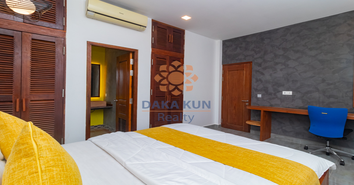 2 Bedrooms Apartment with Swimming Pool for Rent in Siem Reap City-Kok Chak