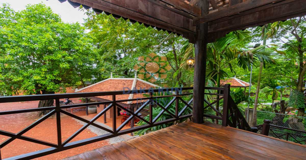 Wooden House for Sale in Siem Reap City-Knar