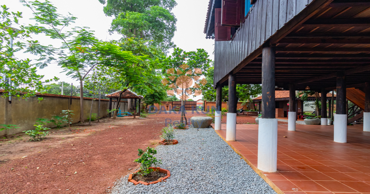 Wooden House for Sale in Siem Reap City-Knar