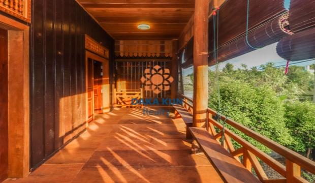 2 Bedrooms Wooden House for Rent in Siem Reap-Sala Kamreuk