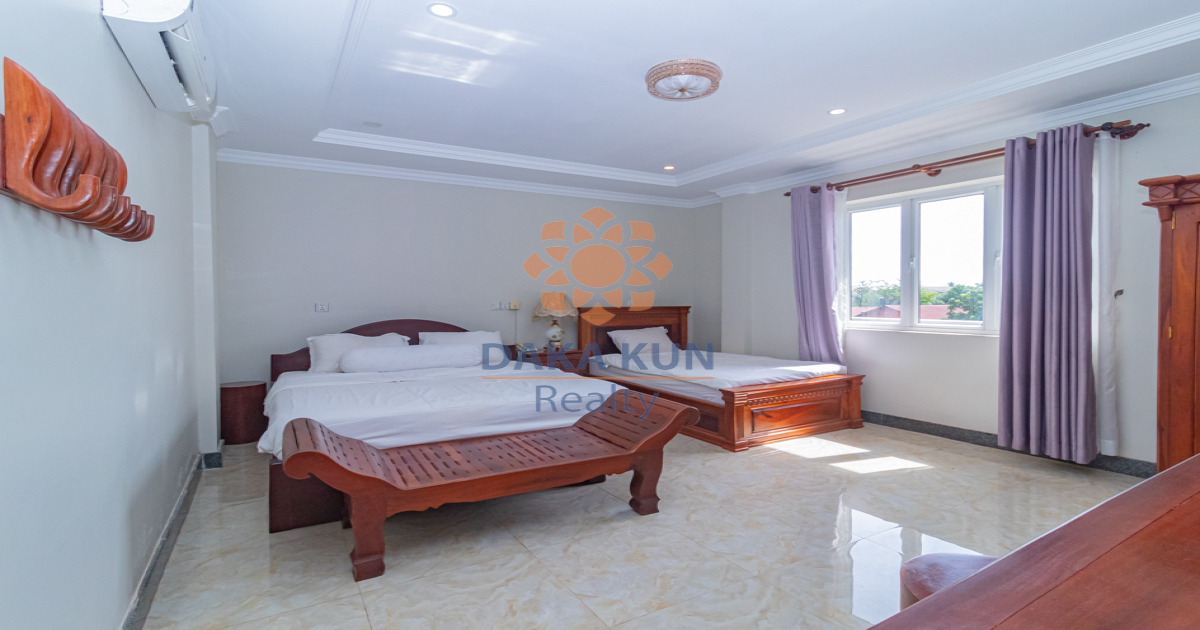 1 Bedroom Apartment with Twin Beds  for Rent in Siem Reap City-Svay Dangkum
