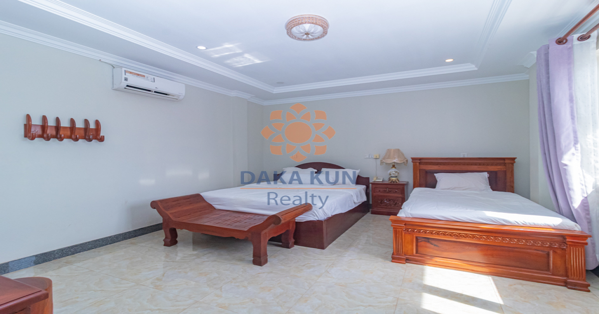 1 Bedroom Apartment with Twin Beds  for Rent in Siem Reap City-Svay Dangkum